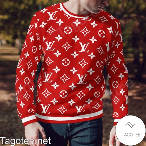 louis vuitton red sweater|Louis Vuitton wool sweater.